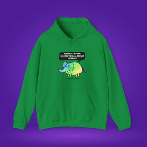 The Equality Elephant hoodie for grown ups