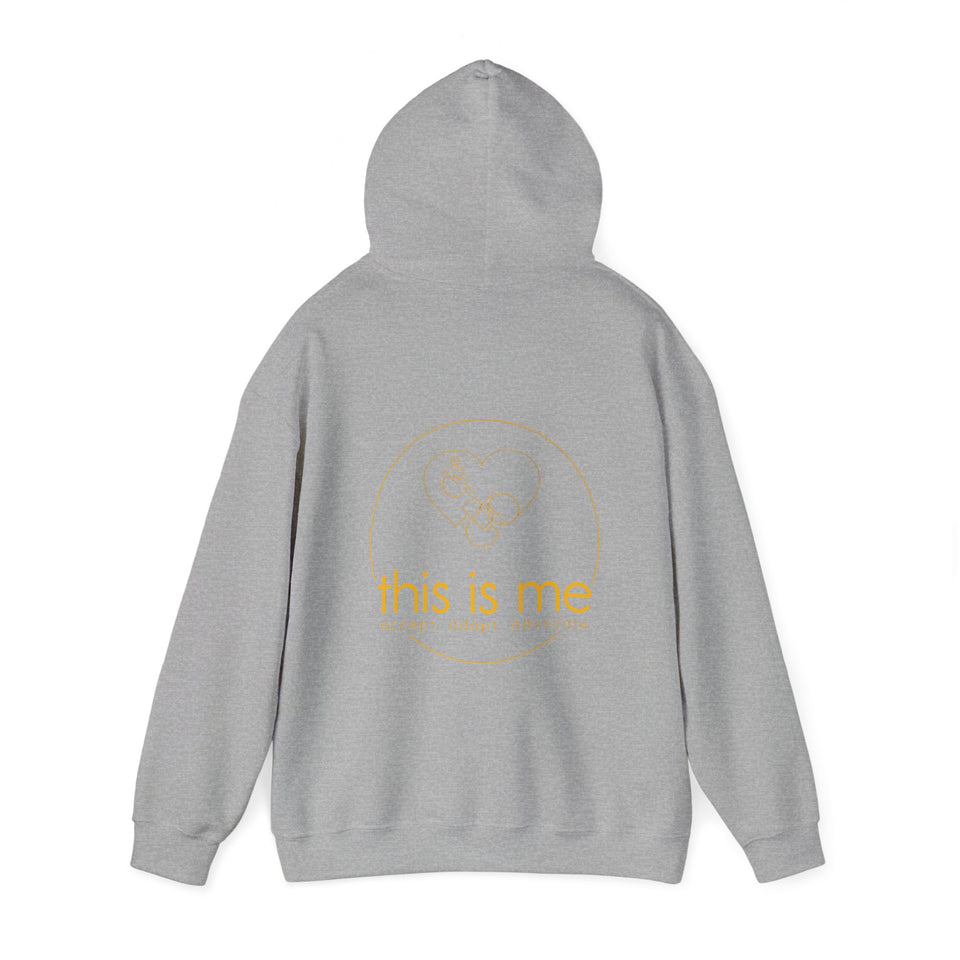 choose to include hoodie with this is me back logo