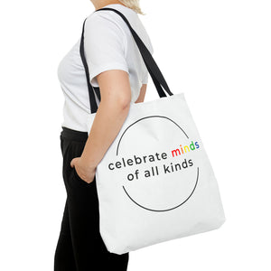 Celebrate minds of all kinds tote