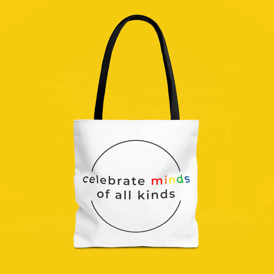 Celebrate minds of all kinds tote