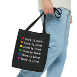 love is love tote bag