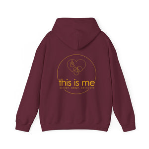 accept adapt advocate hoodie with this is me back logo