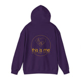 end ableism hoodie with this is me back logo