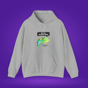 The Inclusive Iguana hoodie for grown ups