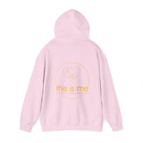 end ableism hoodie with this is me back logo