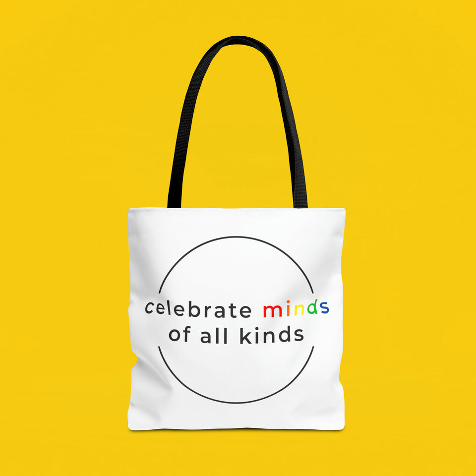 Celebrate minds of all kinds tote