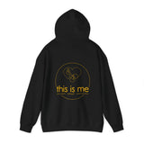 end ableism hoodie with this is me back logo