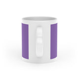 Rainbow love mug -  with heart shaped handle